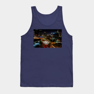 Light Trails at Melbourne Docklands, Victoria, Australia Tank Top